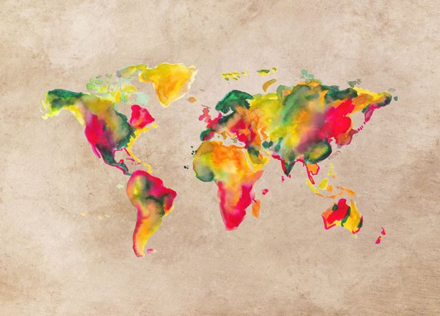 World Map 2026 Poster By JBJart Justyna Jaszke Displate