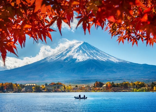 'Autumn fuji mountain japan' Poster by Inception Photography | Displate