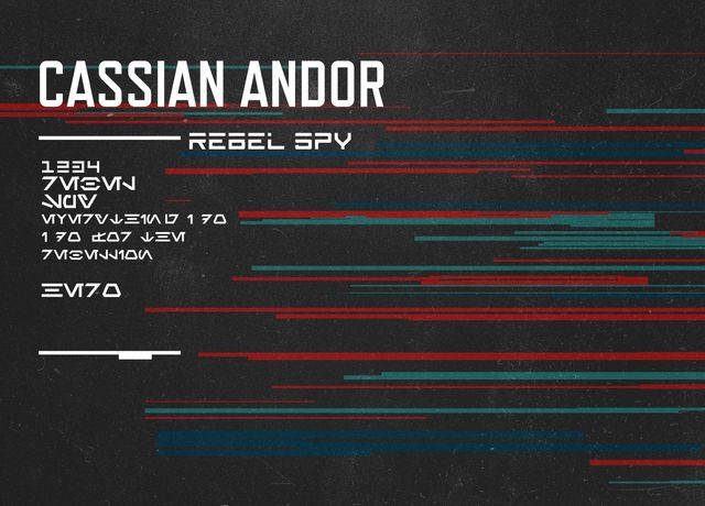 'Cassian Andor card' Poster by Star Wars | Displate