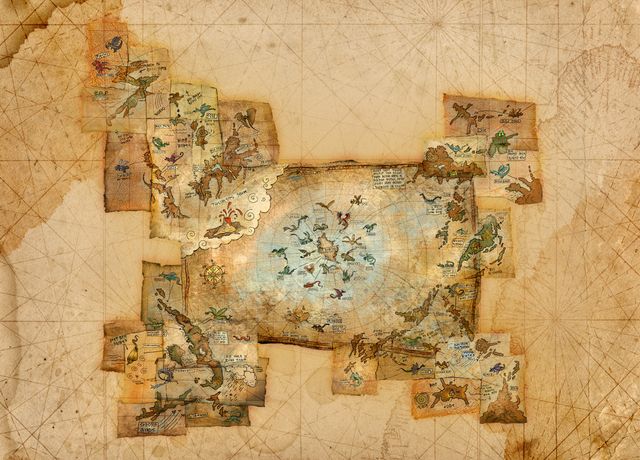 'Hiccup's Map of Dragons' Poster, picture, metal print, paint by How To ...