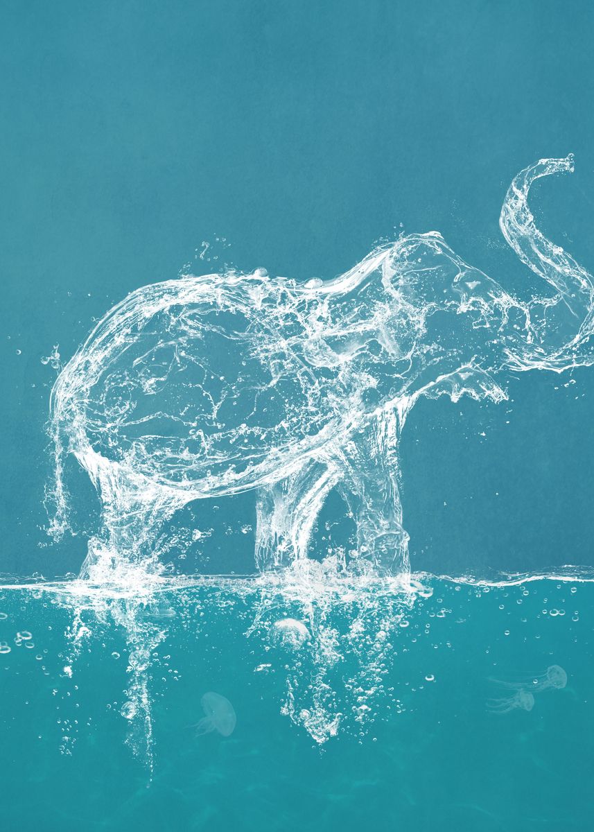 Вода 27 11. Вода Единая. Кон в воде. Бас в воде. Elefant Water Art.