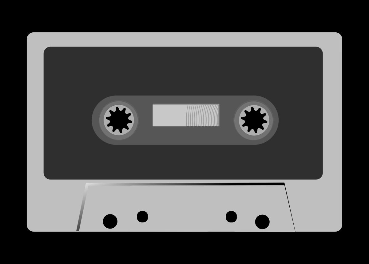 'Retro Vintage Cassette Tape - Metal Poster... I hope y ... ' Poster by ...