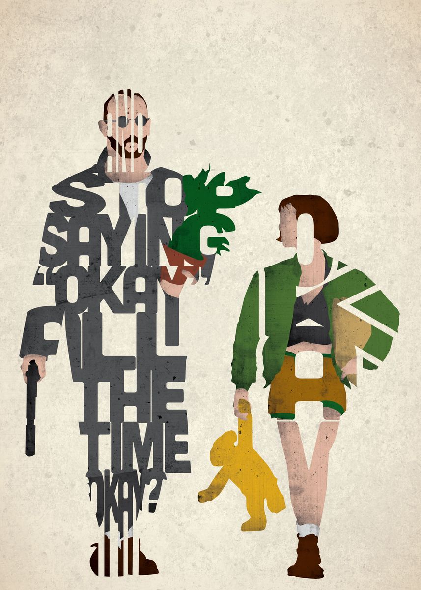 Leon and Mathilda - Leon the Professional.' Poster, picture, metal ..., حجم الصورة 857x1200