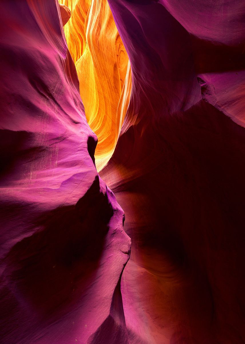 'Shadowflame - Lower Antelope Canyon' Poster by Brandt Campbell | Displate