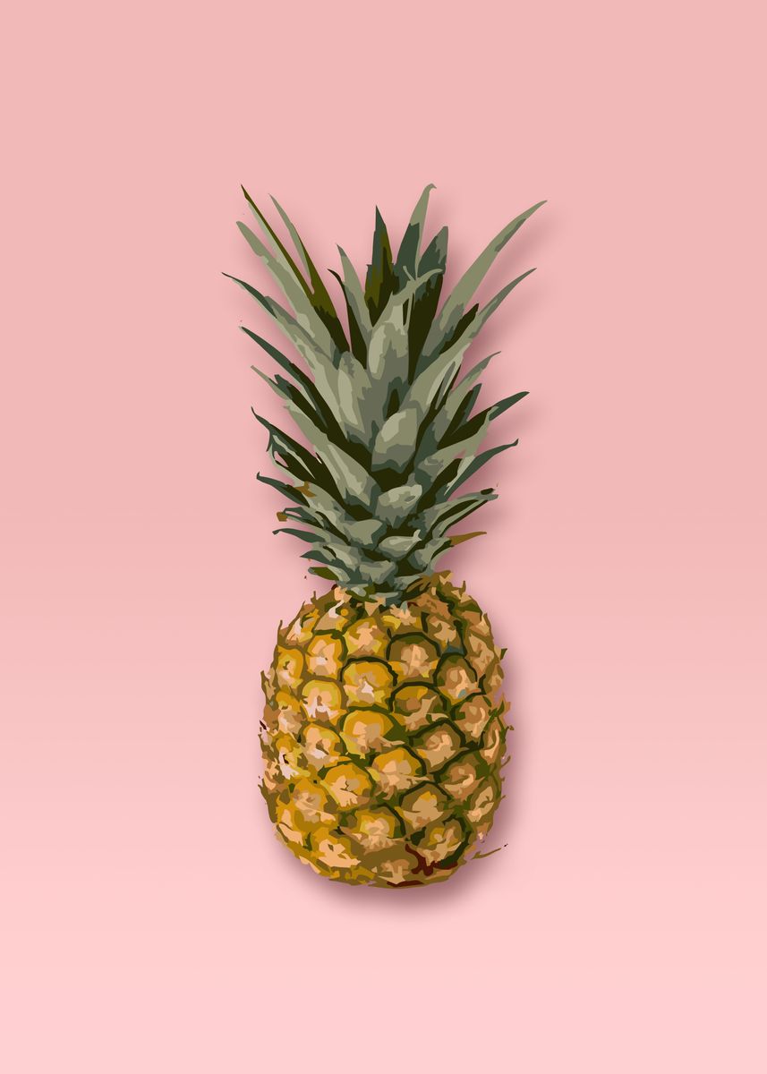 'Pineapple' Poster by Marta Li | Displate