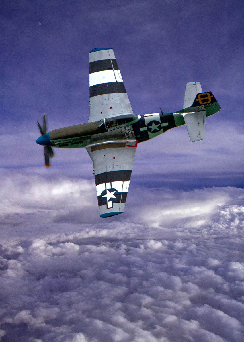 'North American P-51 Mustang Fighter' Poster by Chris Lord | Displate