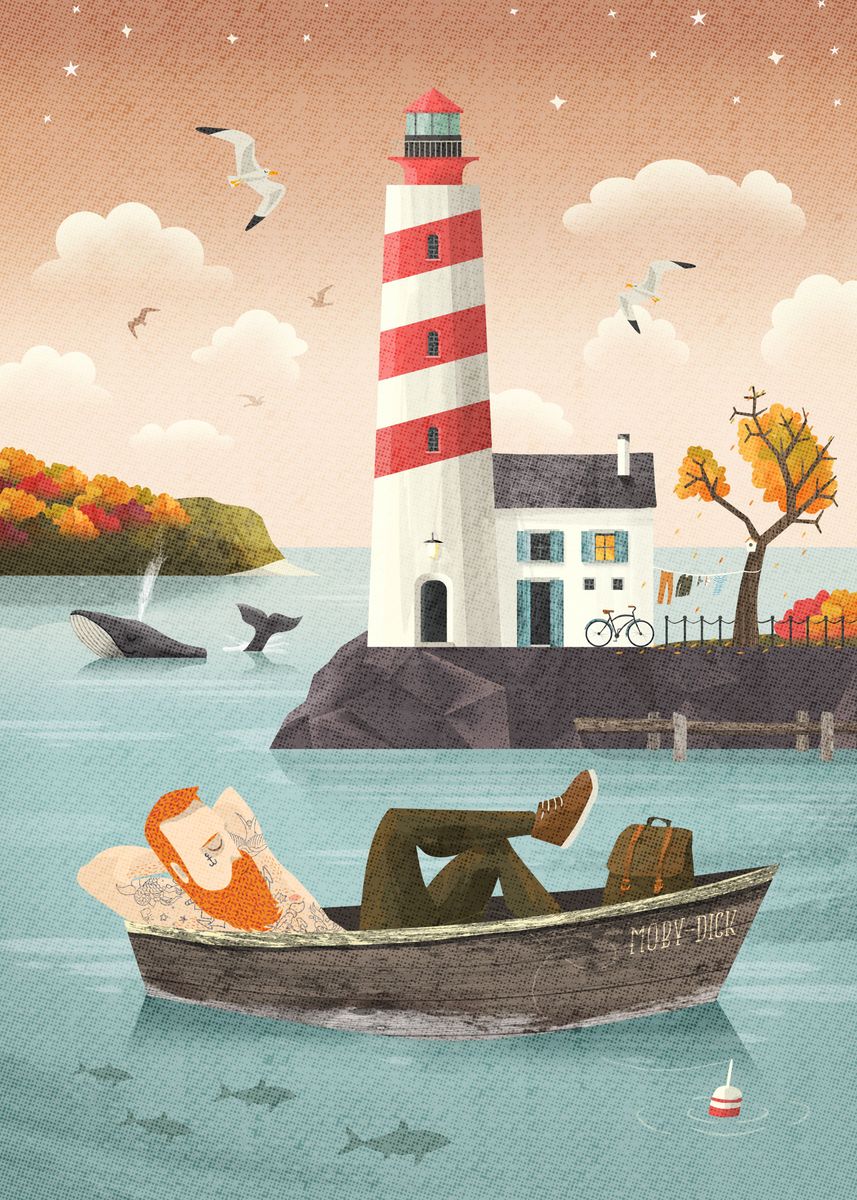 'Lighthouse' Poster by Seaside Spirit | Displate