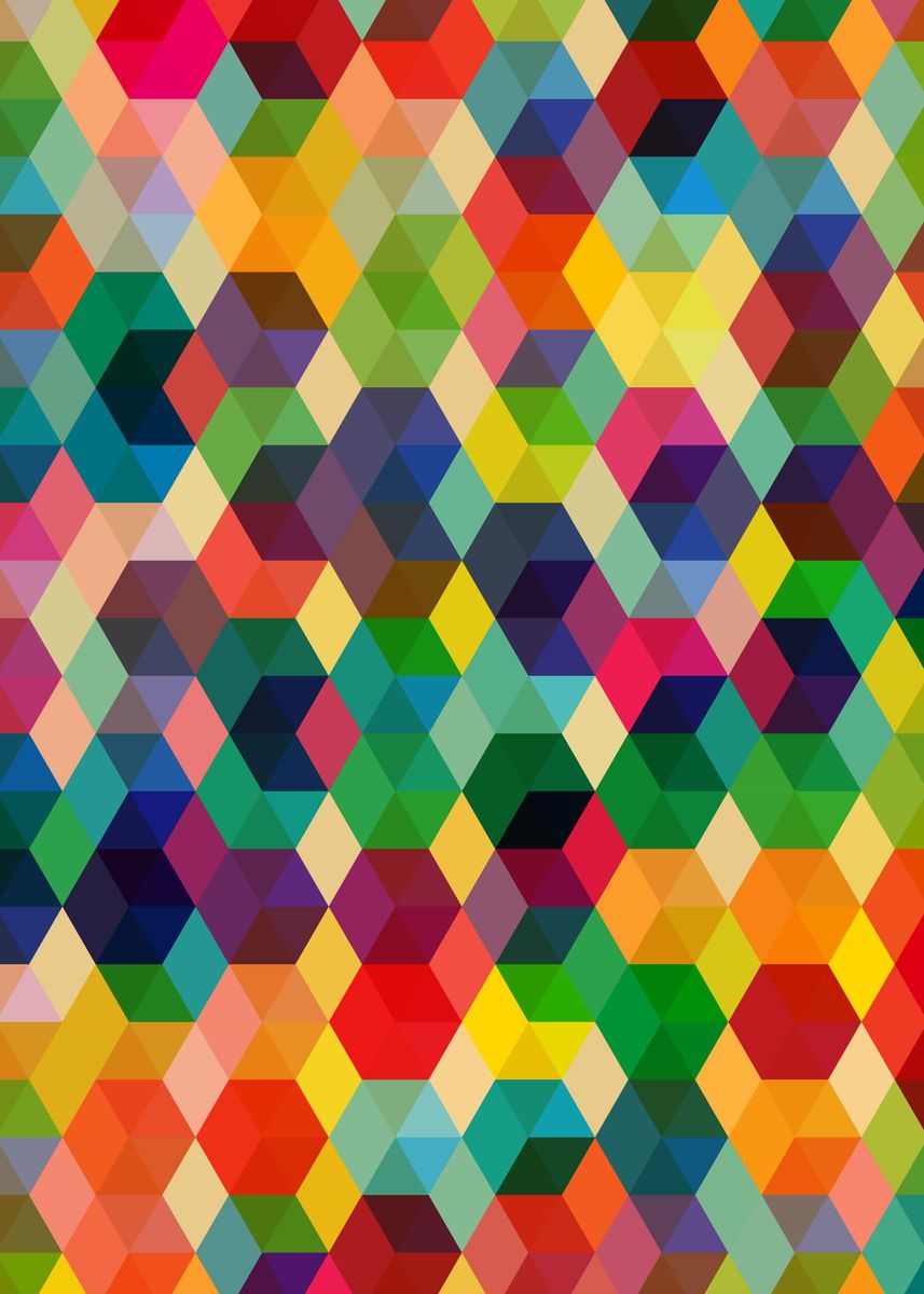 'Hexagonzo' Poster by Fimbis  | Displate
