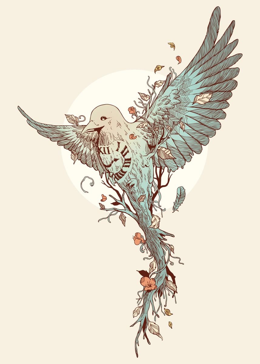 'Tempus Fugit' Poster by Norman Duenas | Displate