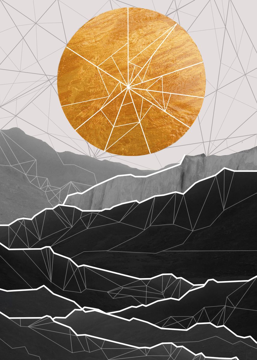 'Shattered Sun' Poster by Steve Wade | Displate