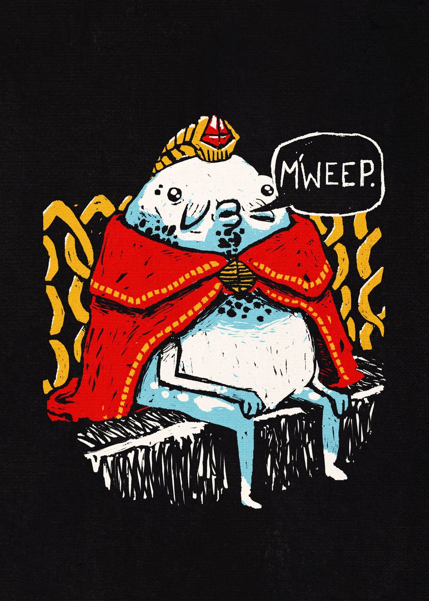 'King Zora' Poster, picture, metal print, paint by Ronan Lynam Displate