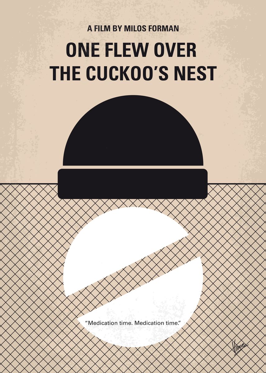 'No454 My One Flew Over the Cuckoos Nest minimal movie p ... ' Poster ...