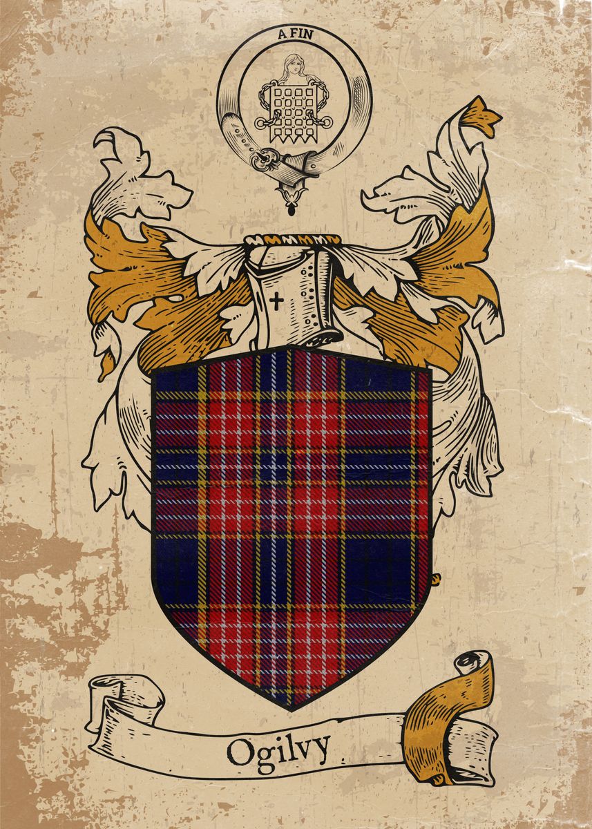 'Clan Ogilvy' Poster, picture, metal print, paint by Daniel Clark ...