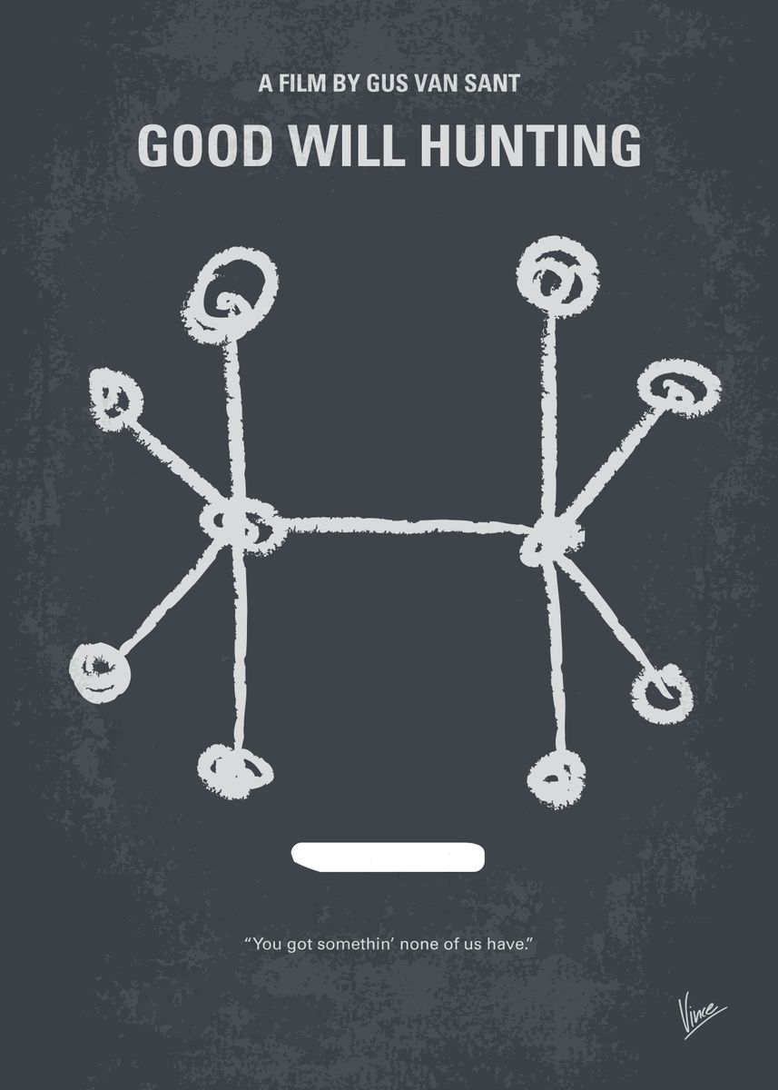 No461 My Good Will Hunting Minimal Movie Poster Will H