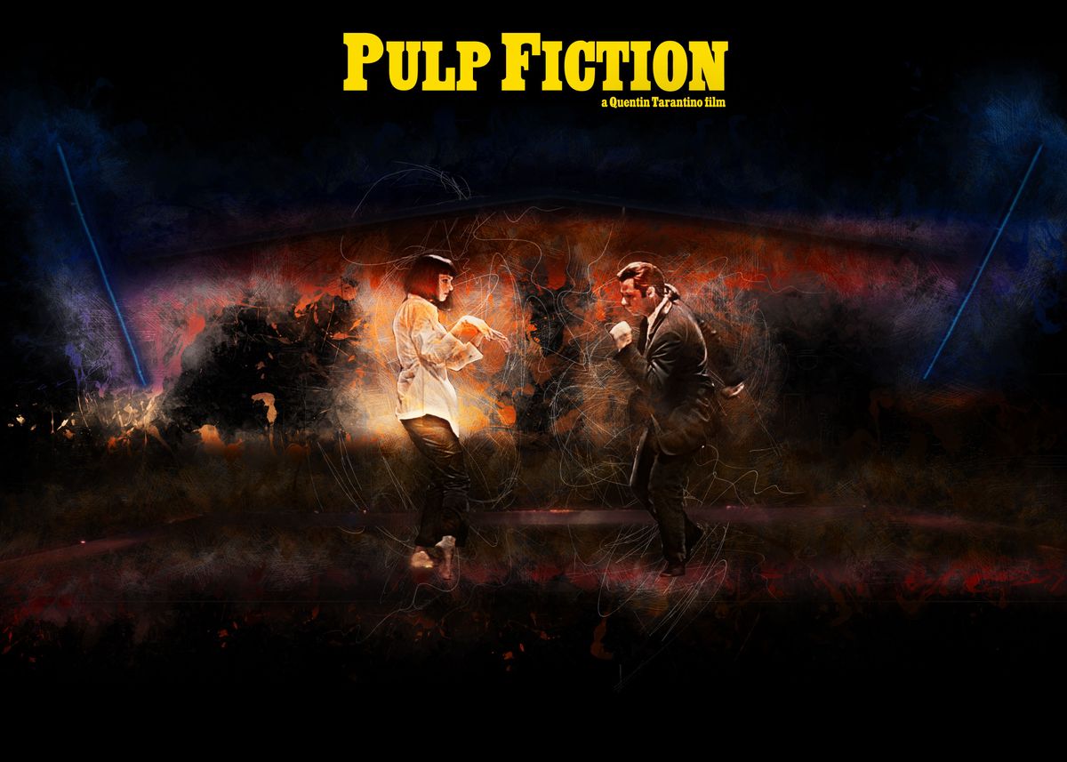 Pulp Fiction Alternative Movie Poster Poster By Hdmi 2k Displate