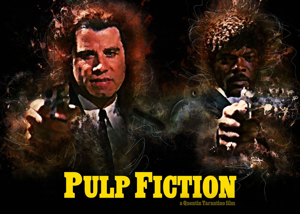 Pulp Fiction Alternative Movie Poster Poster By Hdmi 2k Displate