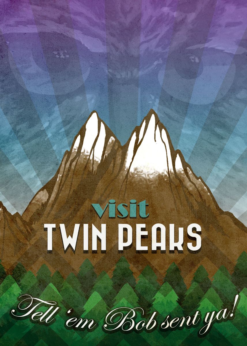 'Visit Twin Peaks' Poster by David Clarke | Displate