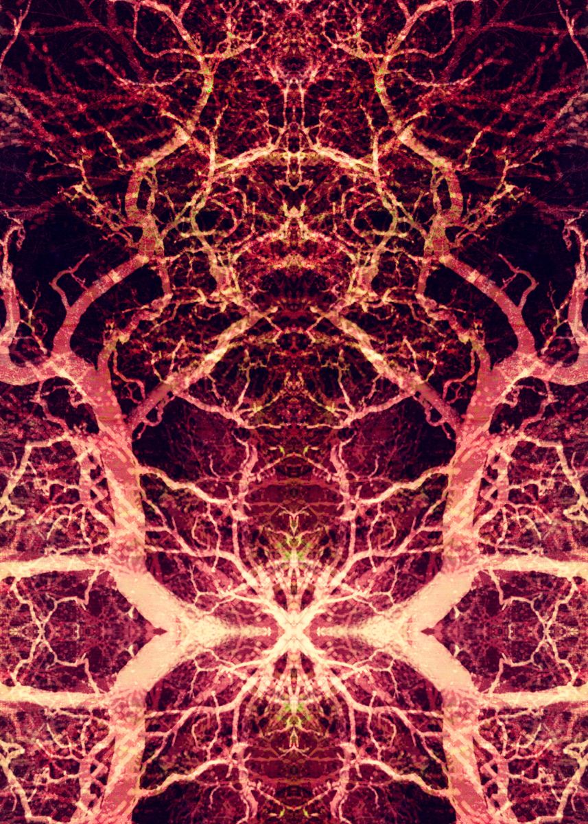 'Burning Roots IX-A' Poster, picture, metal print, paint by Pia ...