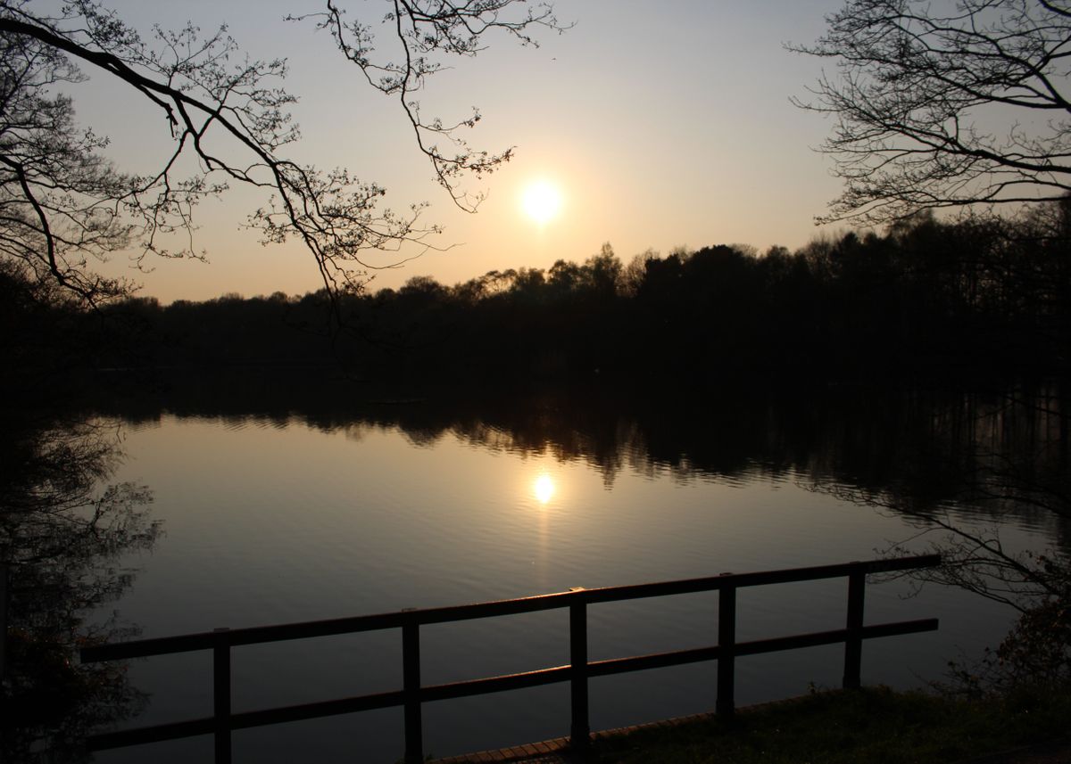 'Picture I took at the Fradley reservoir near Lichfield' Poster by Ben