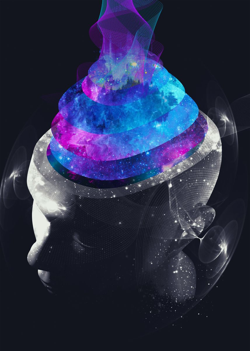 'State Of Trance' Poster by Naked Monkey | Displate