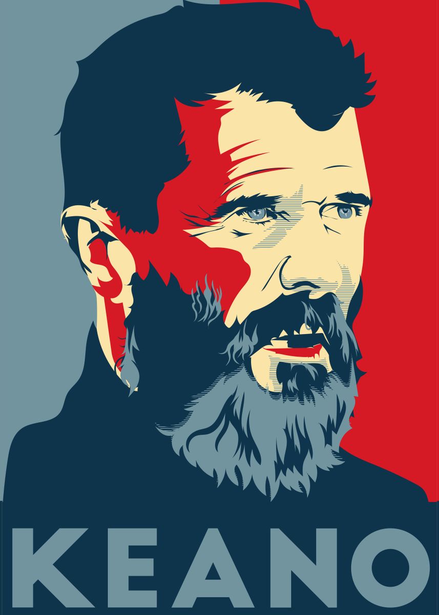 'Keano' Poster, picture, metal print, paint by Colo Art | Displate
