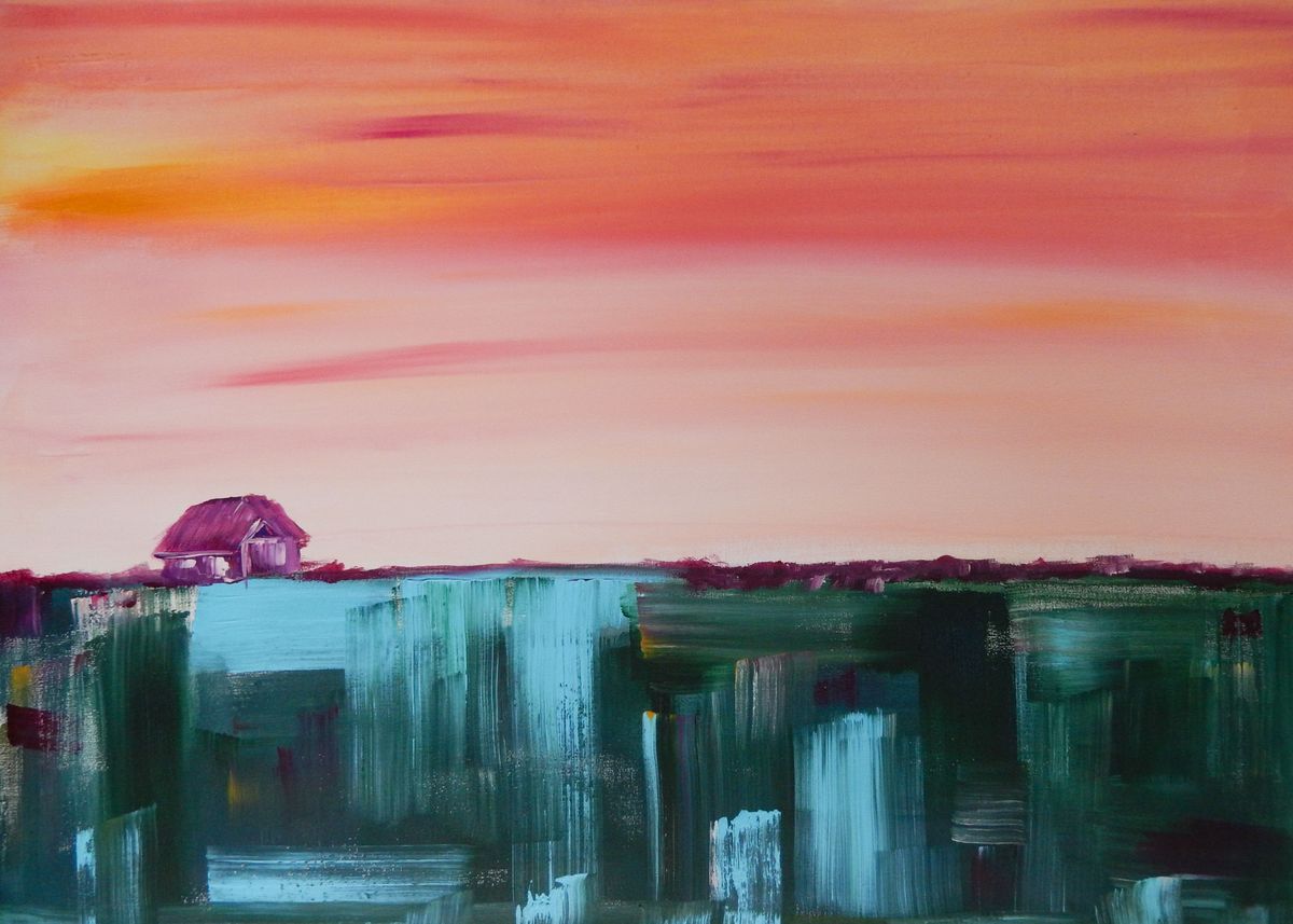 '"Quiet Mornings" by Eliza Donovan. The original is acry ... ' Poster by Eliza Donovan | Displate
