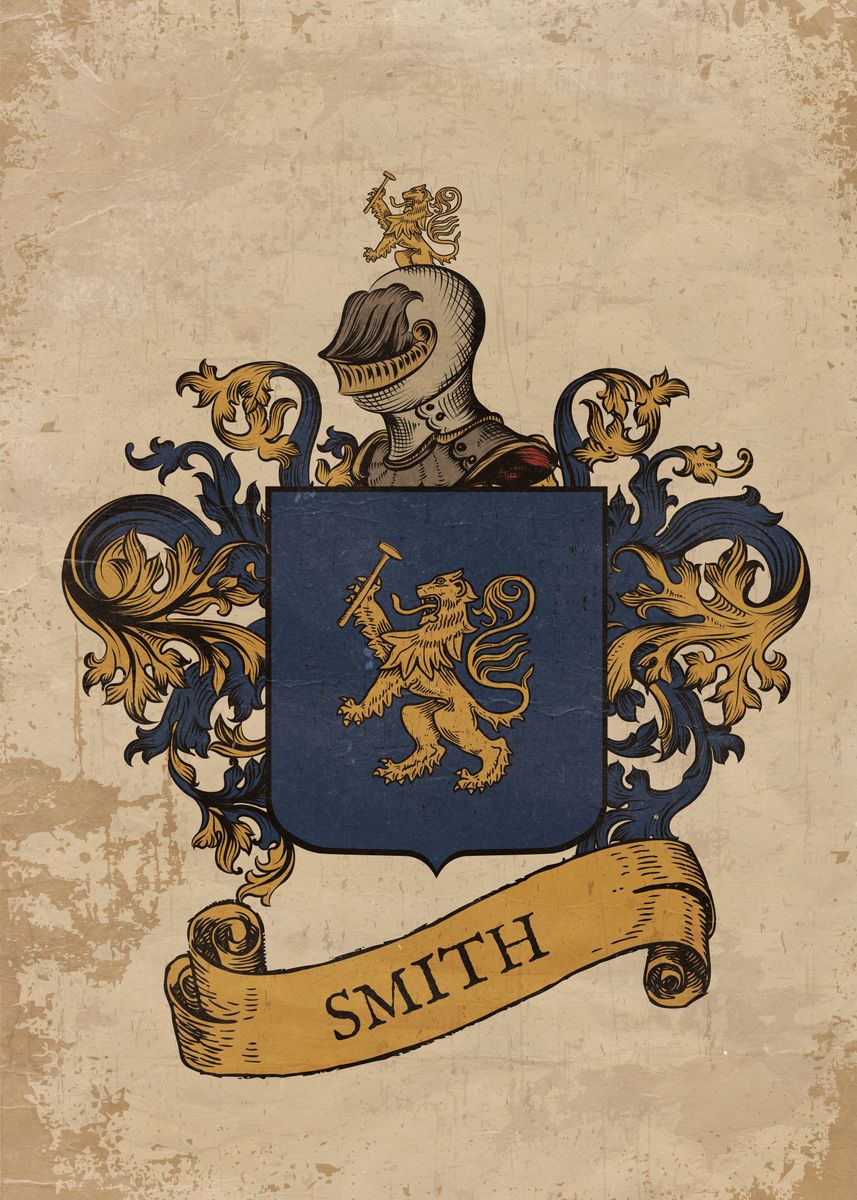 'Smith Coat of Arms (Germany)' Poster by Daniel Clark Displate