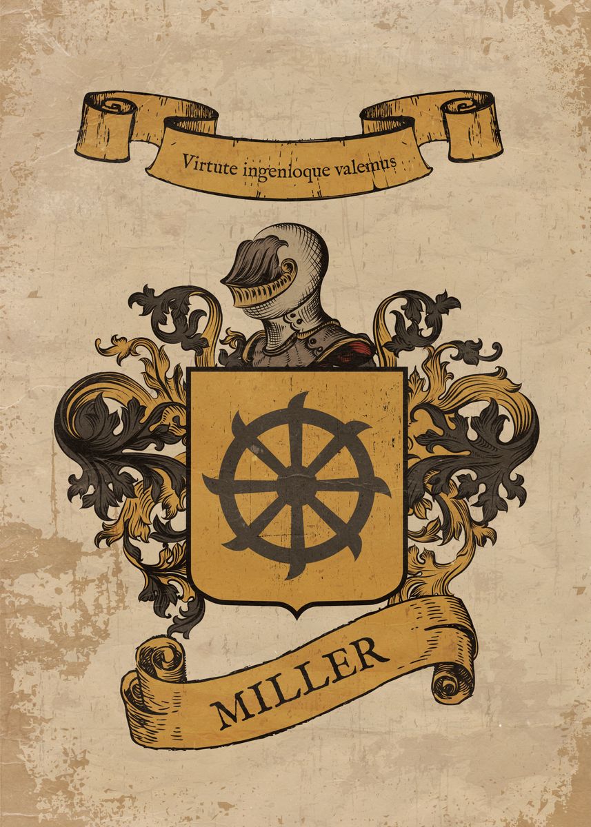 Miller Coat Of Arms Germany Poster Picture Metal Print Paint By Miller Coat Of Arms Germany Poster Picture Metal Print Paint By