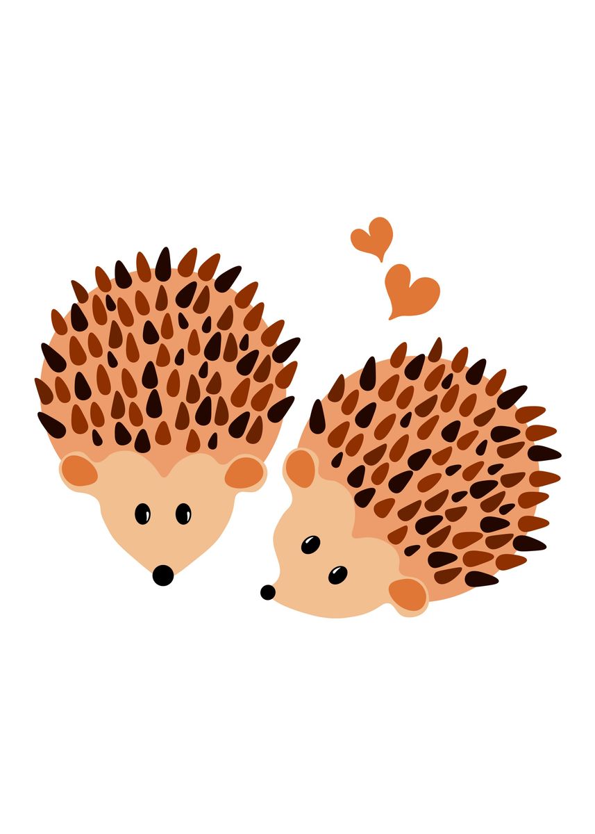 'Hedgehogs' Poster by Vanessa GF | Displate