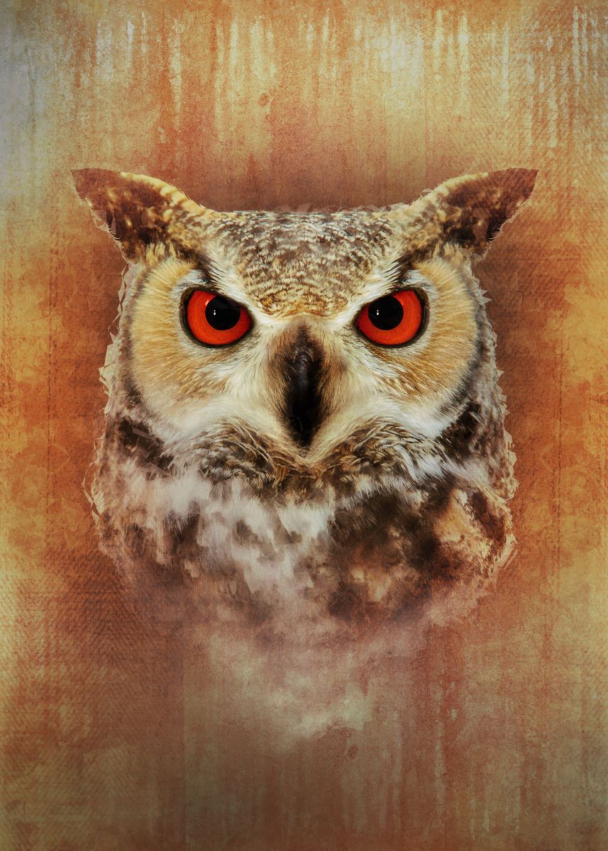 'Owl' Poster by Leandro Jorge | Displate