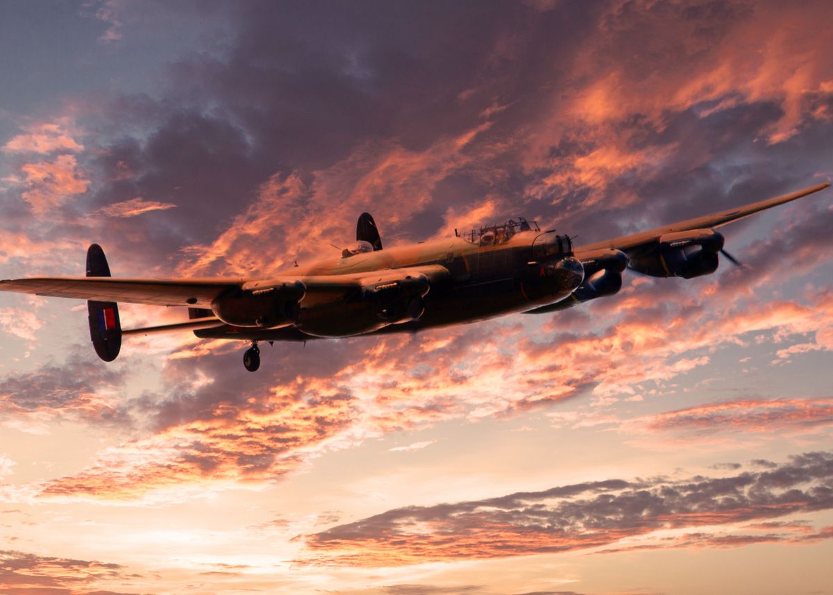 'Avro Lancaster Bomber' Poster by Airpower Art | Displate