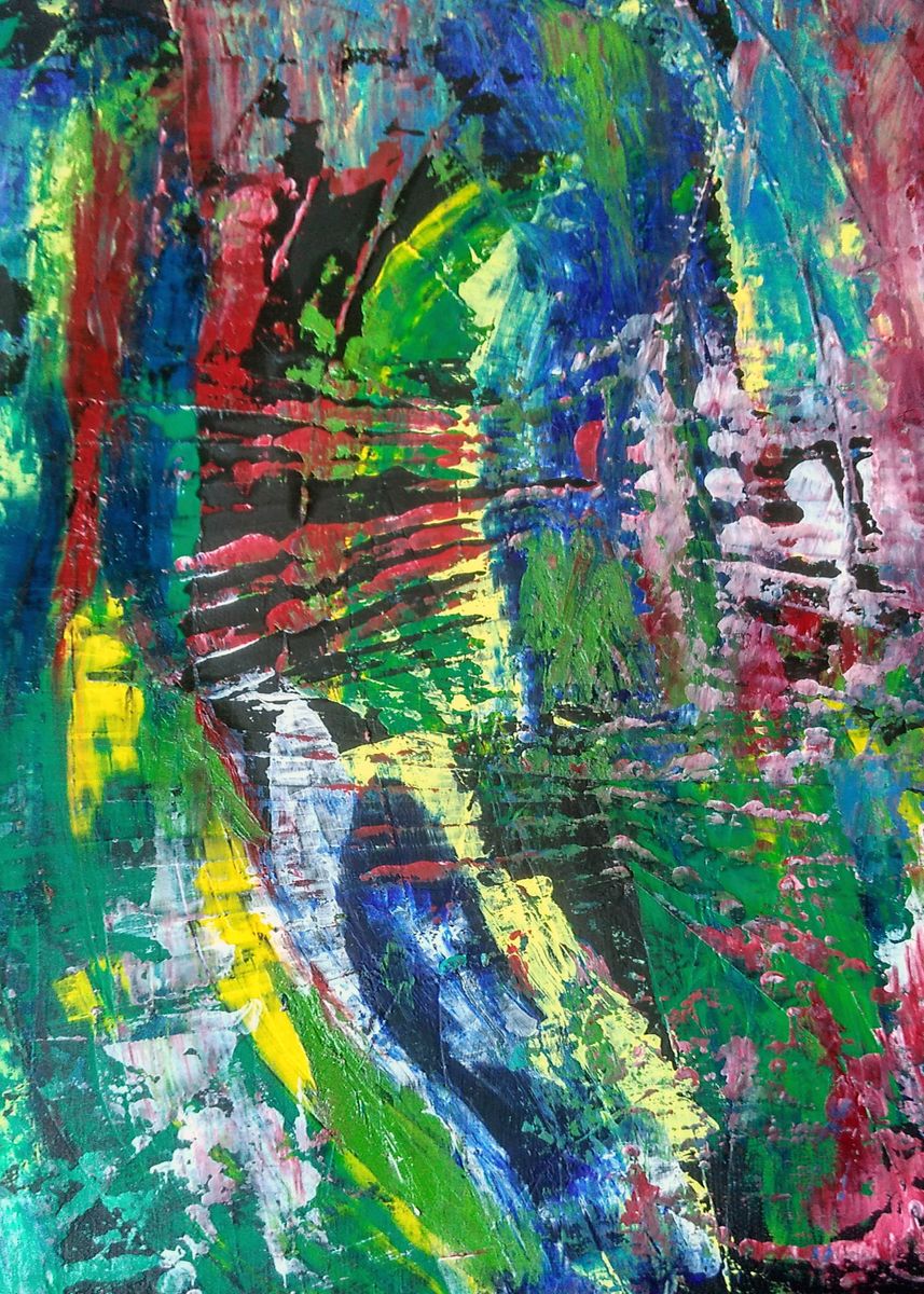 'Abstract acrylic painting' Poster by Larisa Siverina Displate