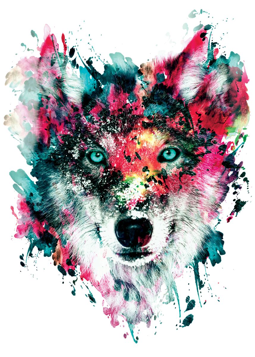 'Wolf' Poster by RIZA PEKER | Displate
