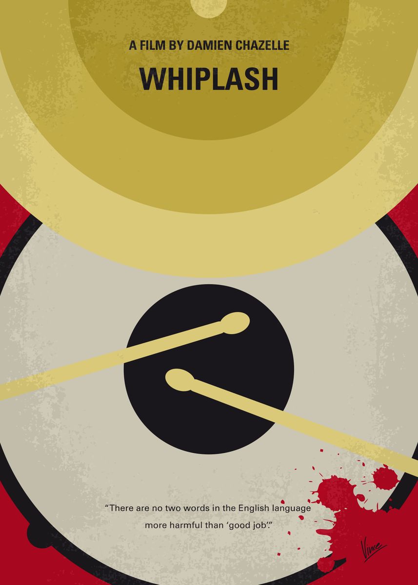 'No761 My Whiplash Minimal Movie Poster A Promising You ... ' Poster ...