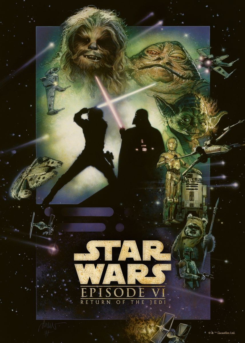 'Star Wars Episode VI: Return of the Jedi' Poster by Star Wars   | Displate