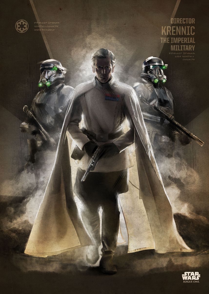 'Krennic' Poster, picture, metal print, paint by Star Wars Displate