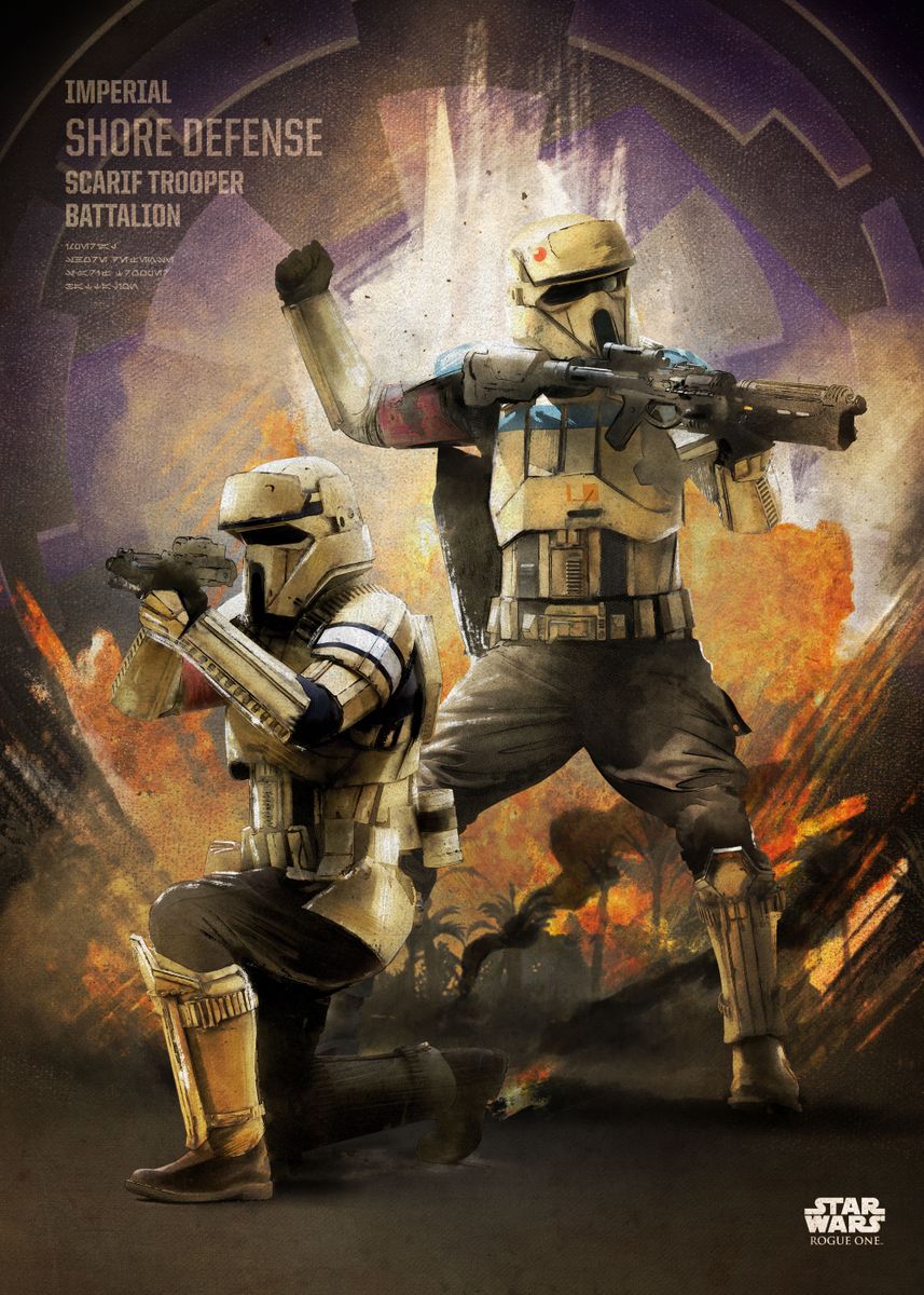 'Scarif Trooper' Poster by Star Wars   | Displate