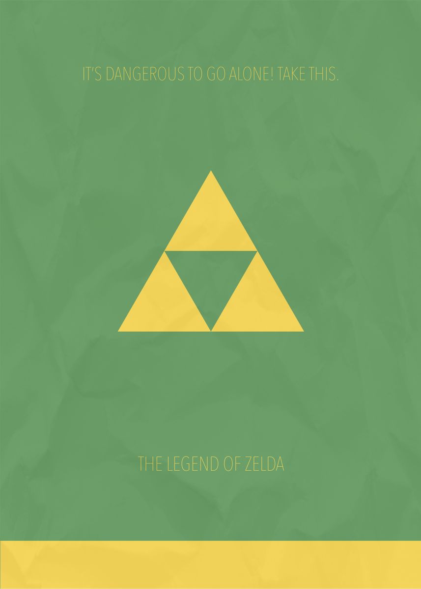 'Minimalist Video Games | Legend of Zelda' Poster, picture, metal print ...