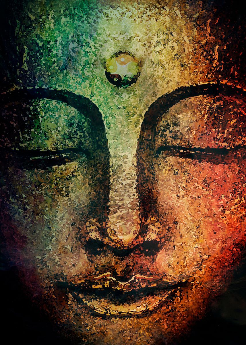 'Buddha 4' Poster by MCAshe Art | Displate