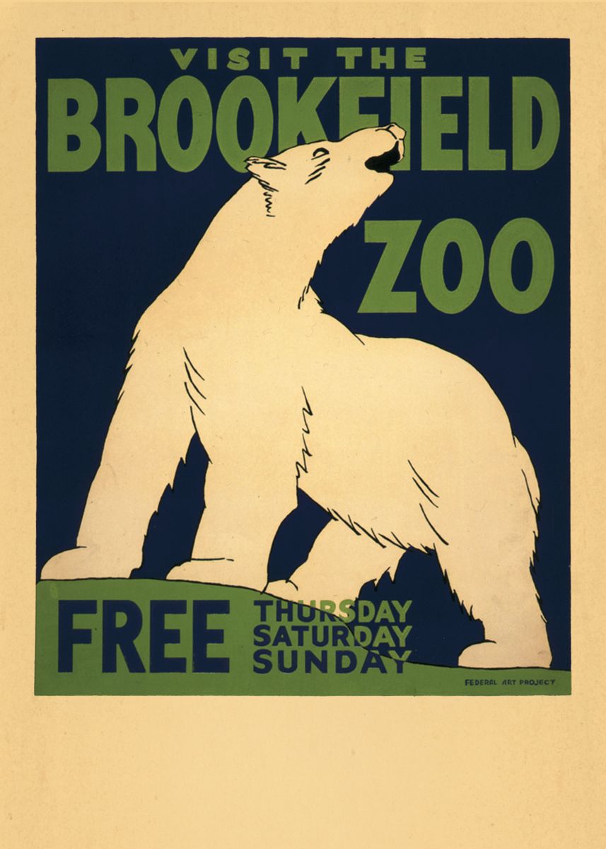 'Vintage Animals Poster' Poster, picture, metal print, paint by Fine