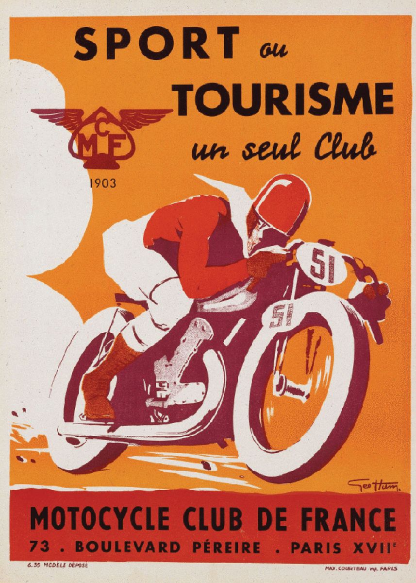 'Vintage Sport Poster' Poster by Fine Art   | Displate