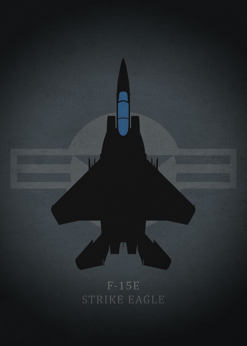 'F-15E Strike Eagle' Poster, picture, metal print, paint by Iwoko ...