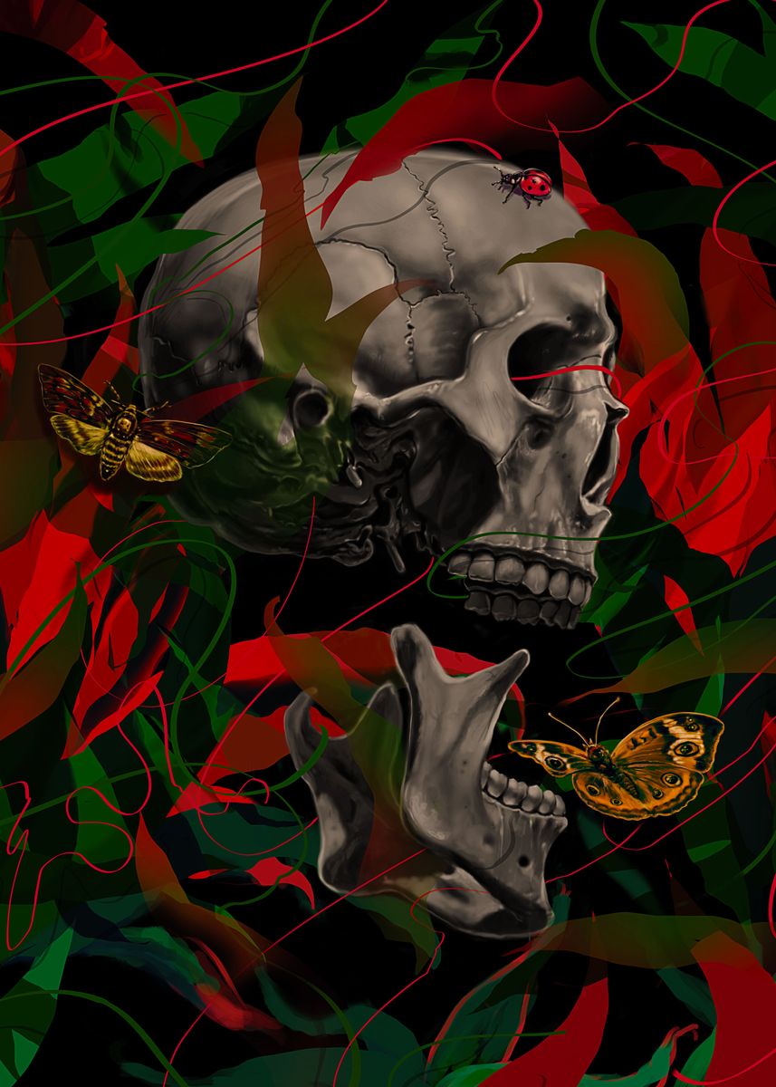 'Existence' Poster, picture, metal print, paint by Nicebleed | Displate