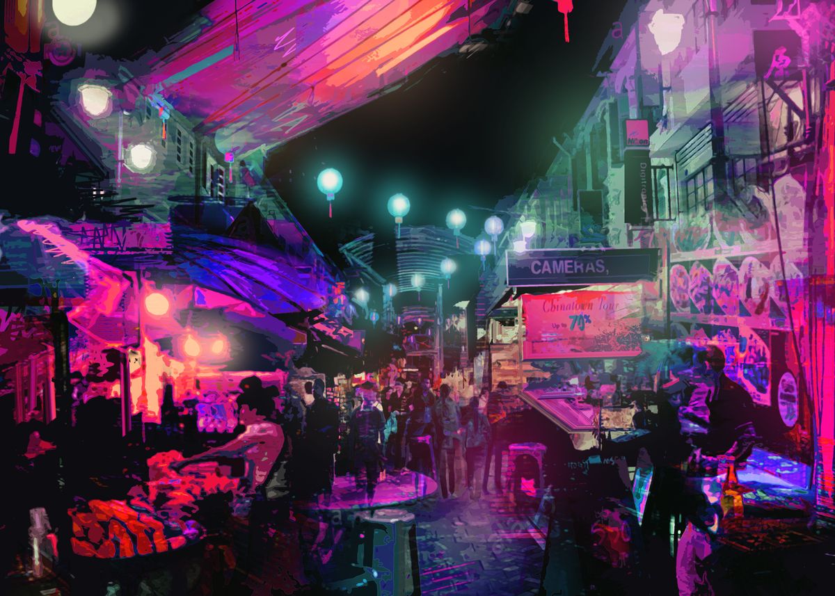 'Tunes of the Night' Poster by Daniel Ignacio | Displate