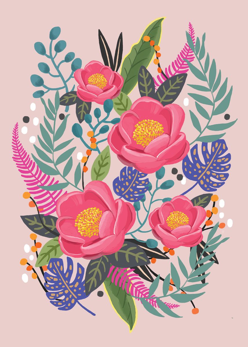 'This is one of Secret Flower Garden Collection. Title i ... ' Poster by hyun lee | Displate