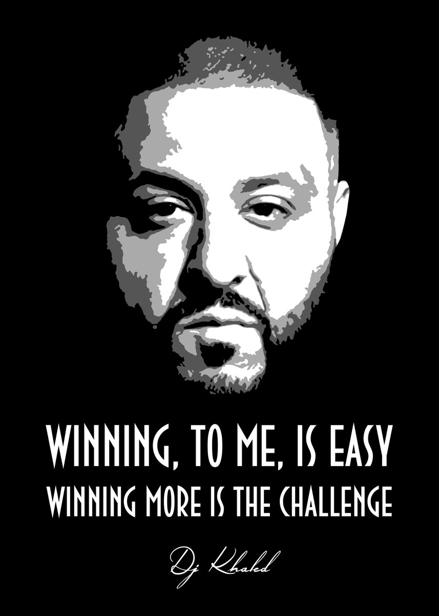 'DJ Khaled' Poster, picture, metal print, paint by BB Design | Displate