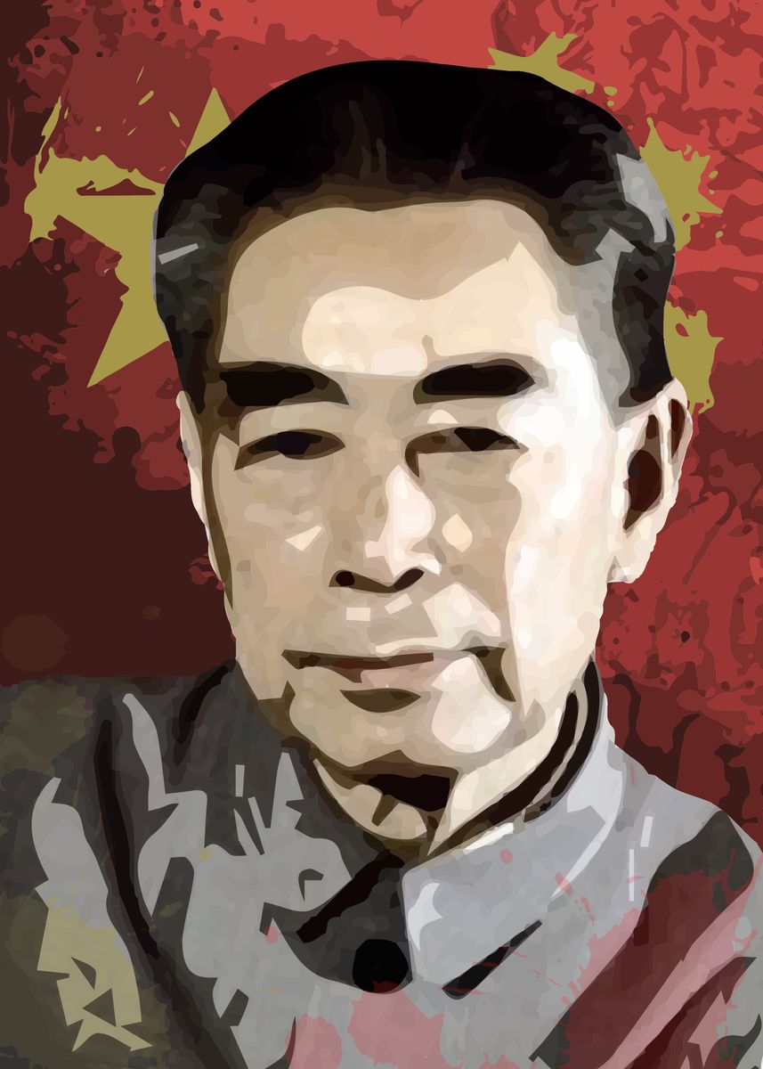 'Stoic Heart - Zhou Enlai of China' Poster, picture, metal print, paint ...