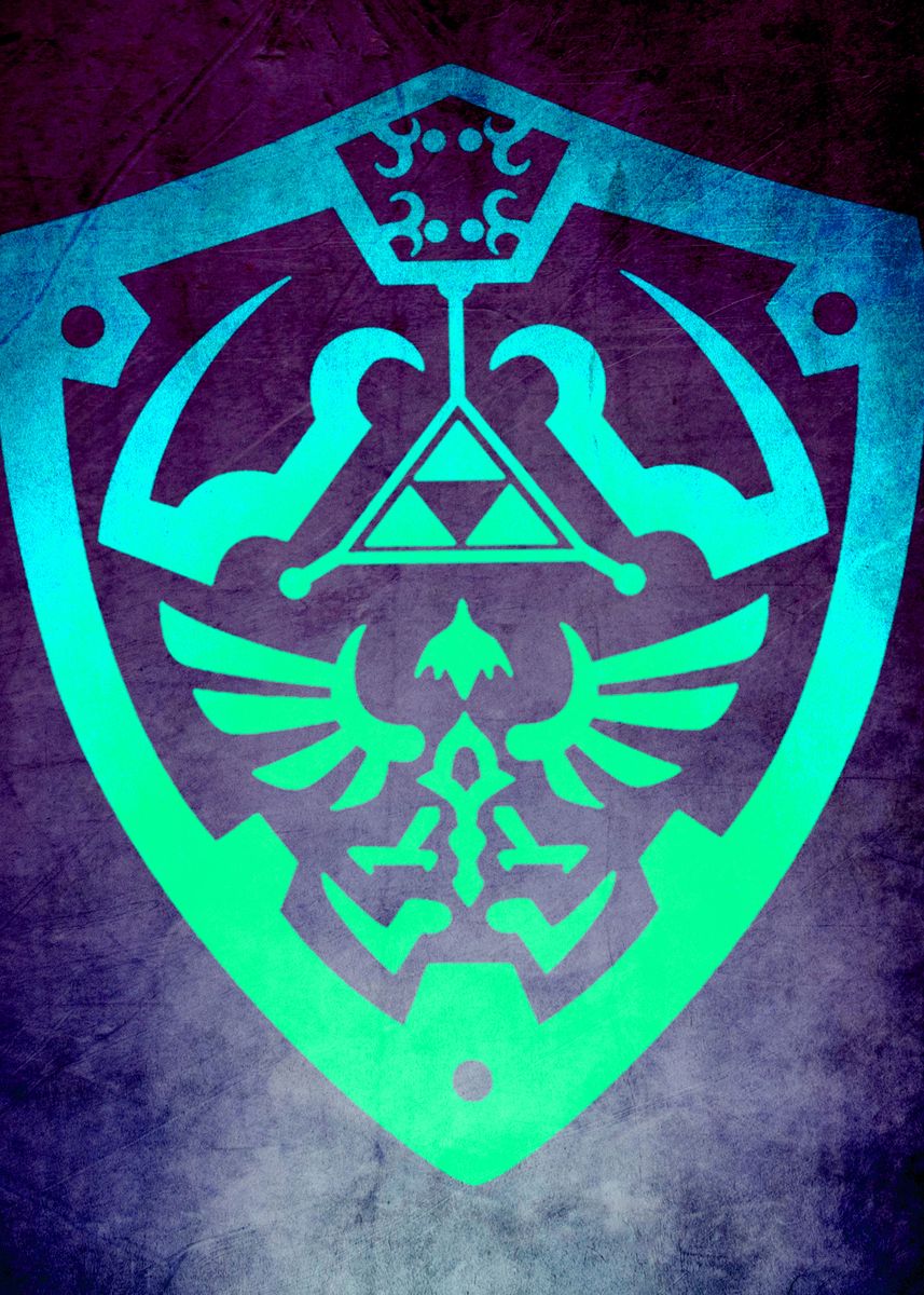'Zelda Shield I' Poster by Scar Design | Displate