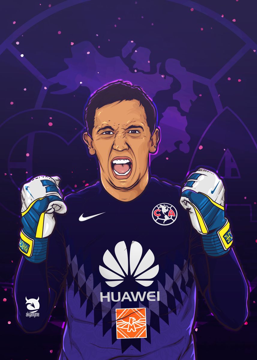 'Agustin Marchesin Portero Galactico' Poster by akyanyme dotcom | Displate