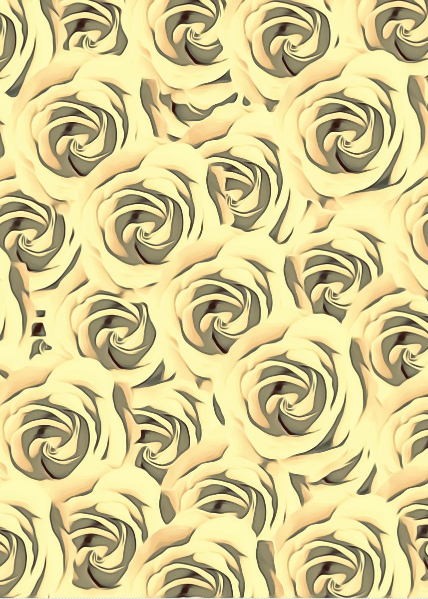 'blooming yellow rose pattern texture abstract back' Poster, picture ...